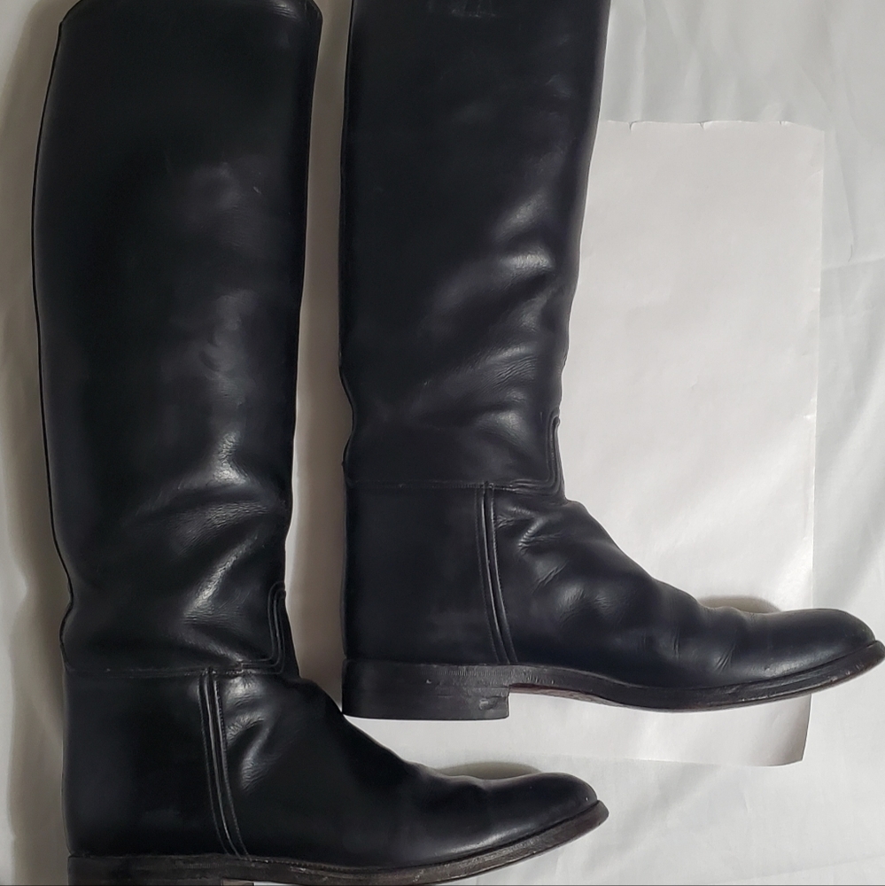 E. Vogel Tall Riding Boots Black Leather Sz 10 Womens